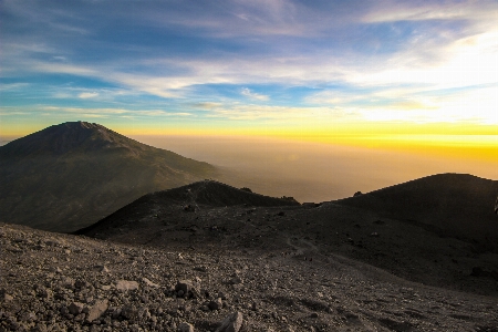 Sunrise landscape sky highland Photo