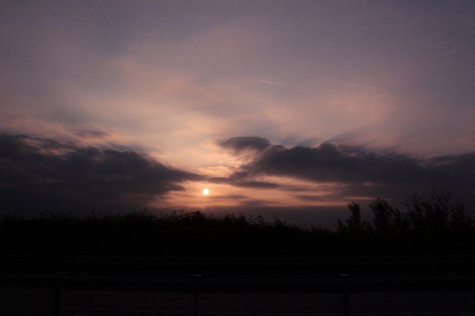 Sunset sky atmosphere cloud