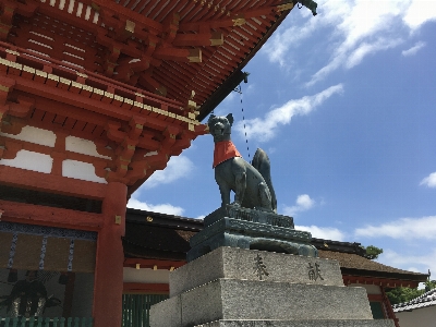 Japan kyoto temple roof Photo