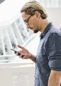 American bearded blond caucasian Photo