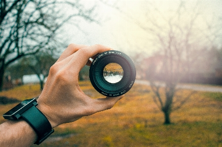 Pov hand lens canon Photo