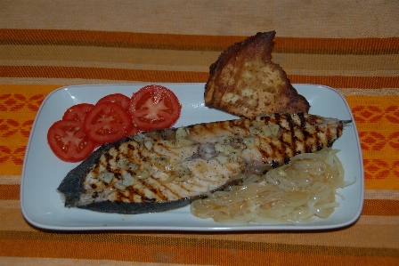 Fish food dish cuisine Photo