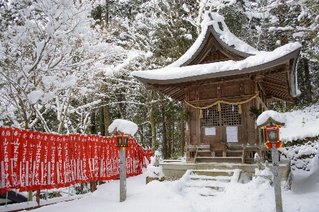 Snow japan shrine winter Photo