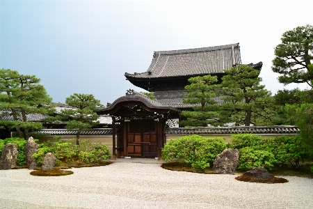 Kyoto temple zen garden japanese architecture Photo