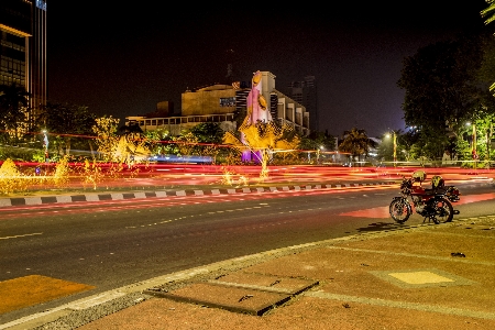 Night light city road Photo