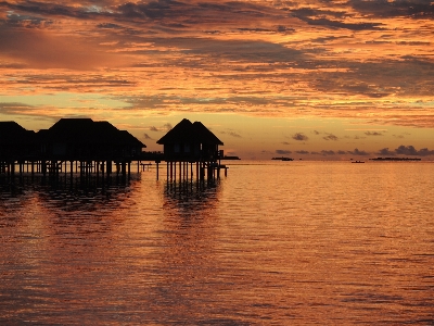 Sunset sky horizon afterglow Photo