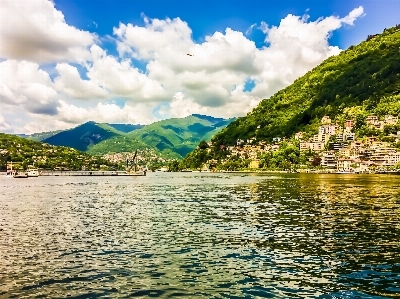 湖 として
 北 イタリア 写真