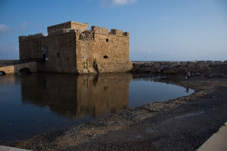 Paphos cyprus coastline rocks Photo