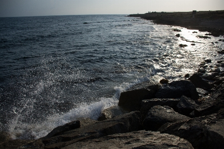 Paphos cyprus coastline rocks Photo