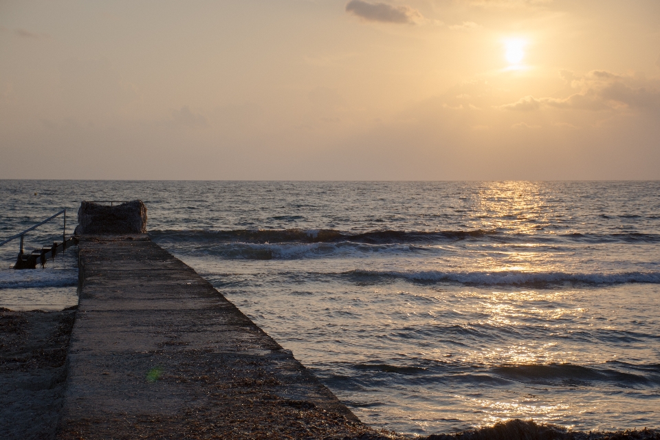 Paphos cyprus coastline rocks