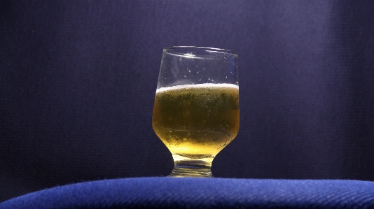 Beer drink gold blue Photo