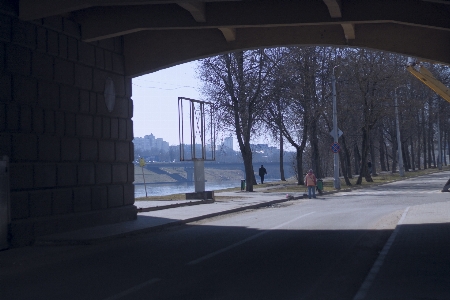 Bridge belarus river europe Photo