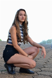 Girl photograph beauty sitting Photo