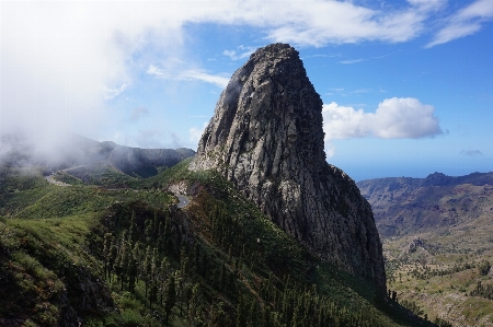 Foto Ilhas canárias
 la gomera
 montanha nuvens