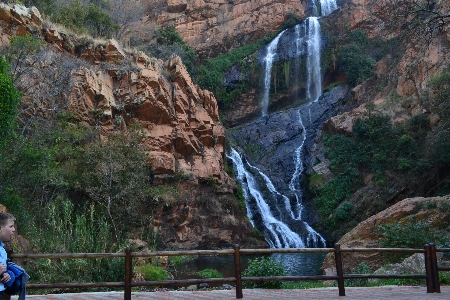 Waterfall nature body of water Photo