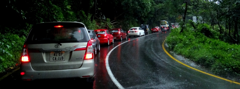 Rain mist ghats road Photo