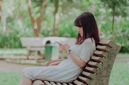 Beautiful girl photograph sitting Photo