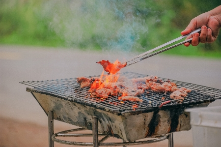 Photo Nourriture barbecue grillage
 gril extérieur
