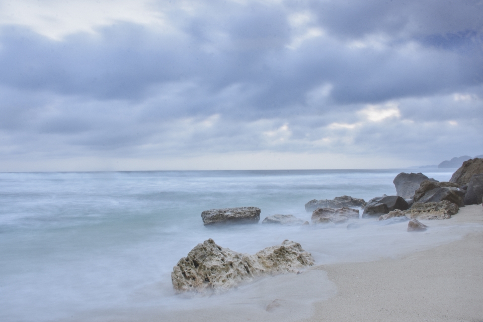 Landscape sea shore sky