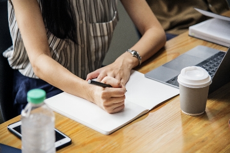 Asian boss brainstorming business Photo