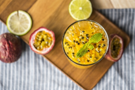 Beverage blended closeup cold drink Photo