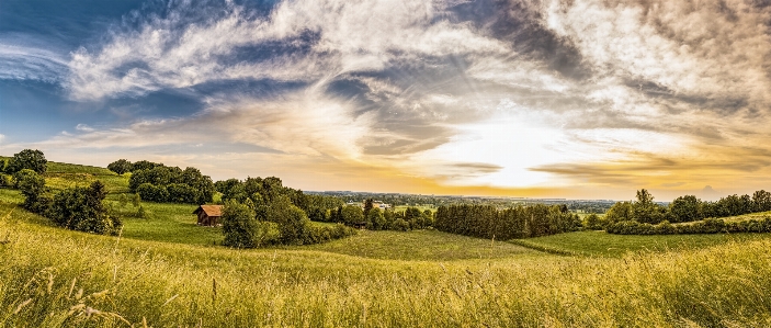 Sky cloud grassland nature Photo