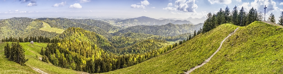 Mountainous landforms nature wilderness mountain range