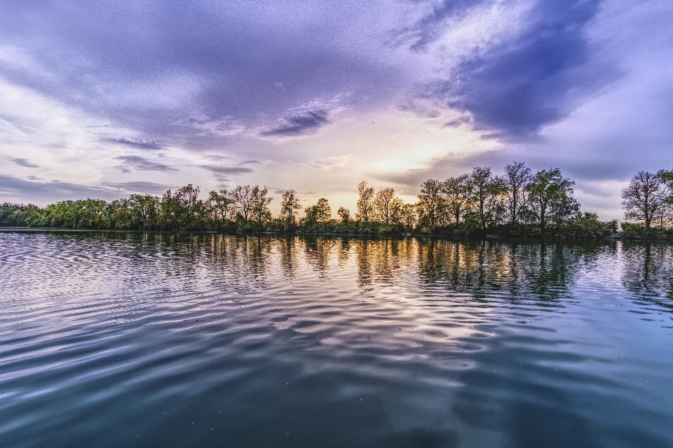 Reflection waterway sky water