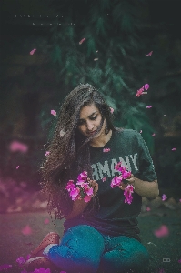 Model flowers pink beauty Photo