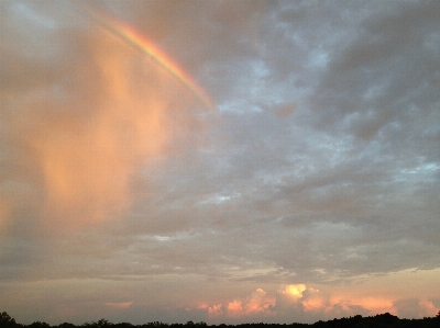 Cloud sun sky rainbow Photo