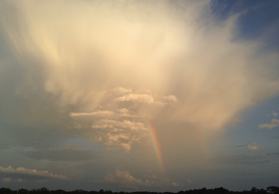 Clouds rainbow sunset florida