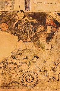 Old mural temple wat Photo