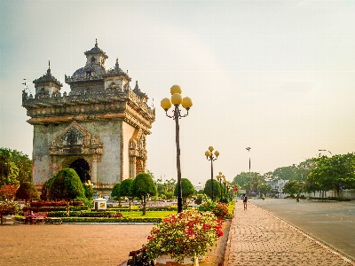 City vientiane patuxai asia Photo