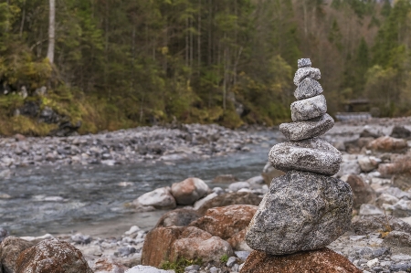 Rock el değmemiş doğa
 su nehir Fotoğraf