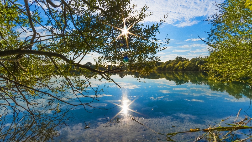 Reflection water nature sky