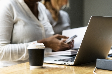 Beverage brainstorming business businesswomen Photo