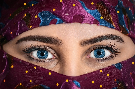 Frau gesicht augenbraue auge Foto