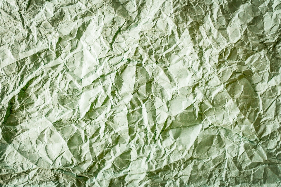 Paper background white crumpled