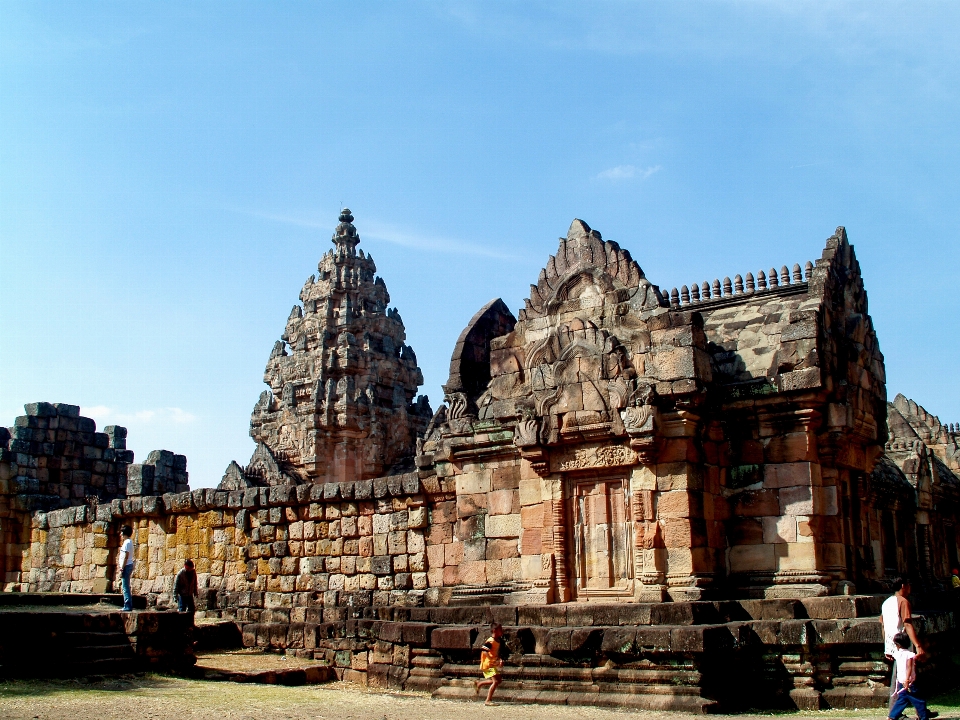 Architecture temple stone thailand