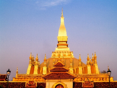 Golden luang temple tourism Photo