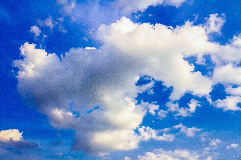 Cielo azul blanco naturaleza