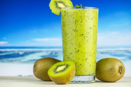 Beach beverage blended closeup Photo