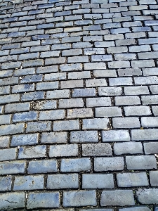 Stone cobblestone brickwork wall Photo