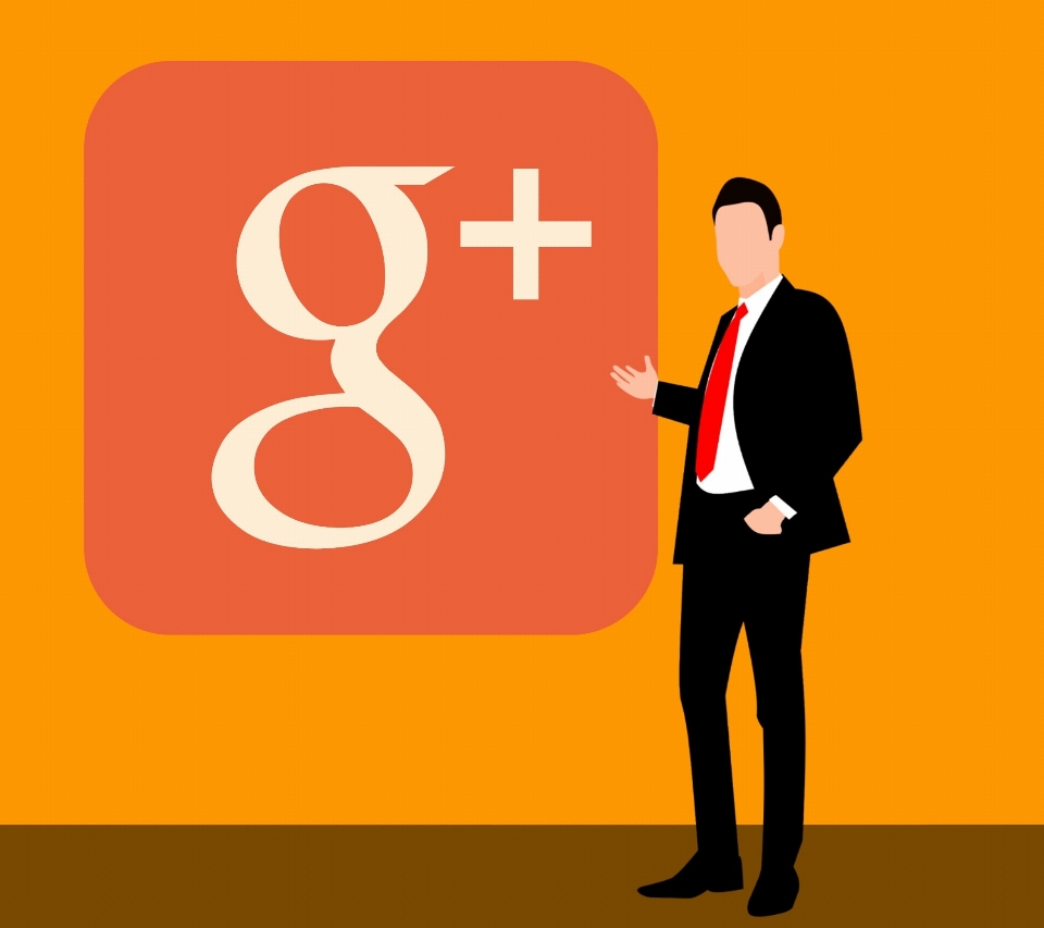 Google plus 소셜 미디어 프레젠테이션