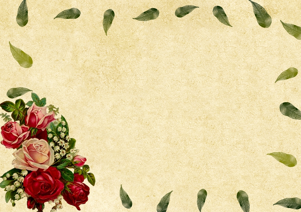 Background picture bunch of flowers roses leaves