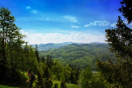 Mountains landscapes sky nature Photo