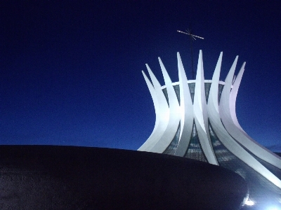 Cityscape brasilia night brazil Photo