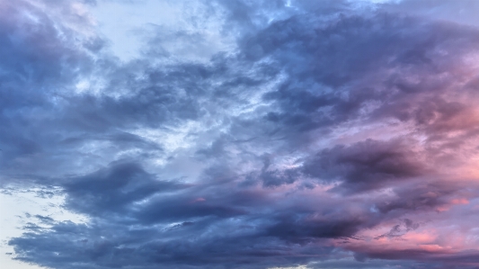 Sunset clouds sky colourful Photo