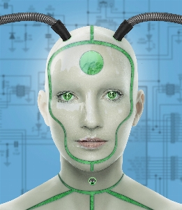 Cyborg robot woman technology Photo