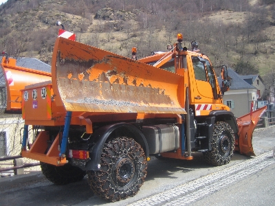 Schnee schneepflug
 berg ketten Foto